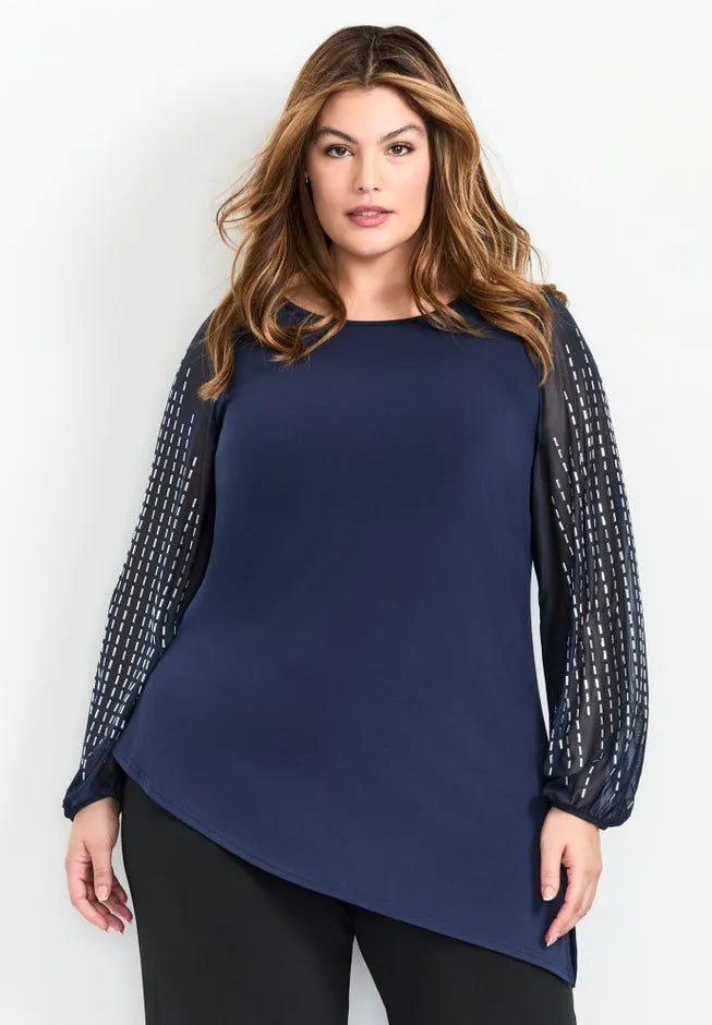 Glitz Embellished Sleeve Tunic