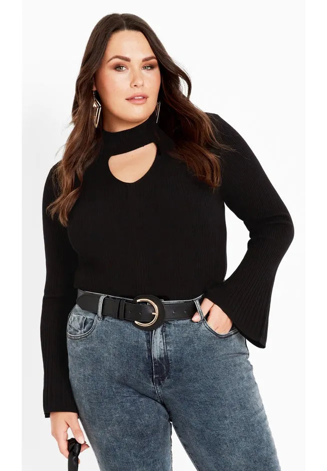 Zoe Ribbed Knit Sweater