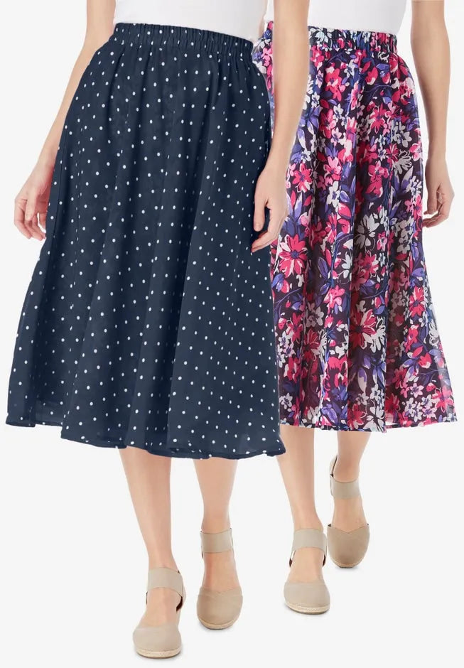 2-in-1 Reversible skirt