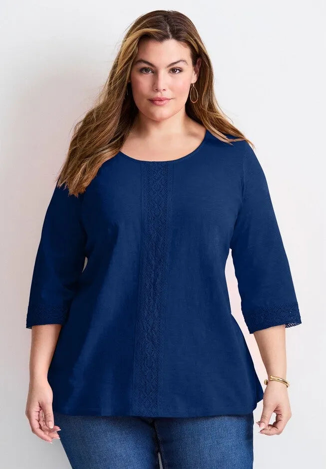 Crochet Trim Tunic