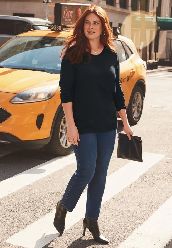 Feather Crew Neck Sweater