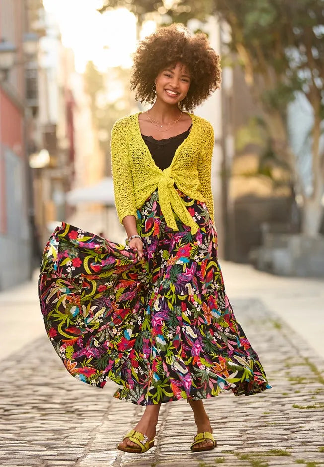 Tiered Maxi Skirt
