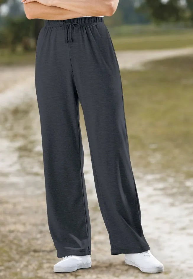 Sport Knit Straight Leg Elastic Pant