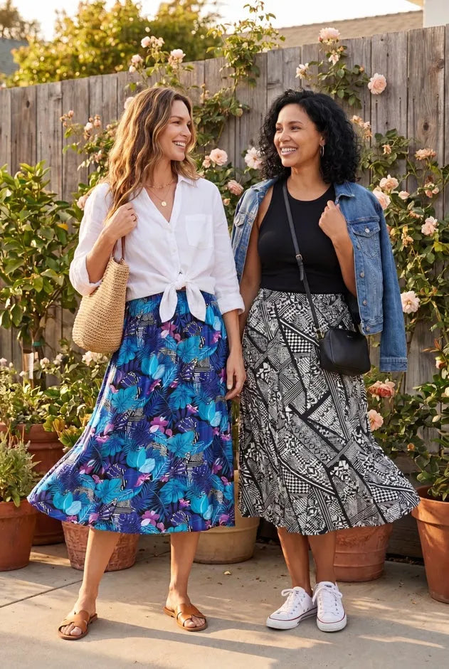 2-in-1 Reversible skirt