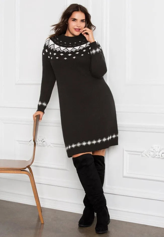 Fair Isle Sweater Dress