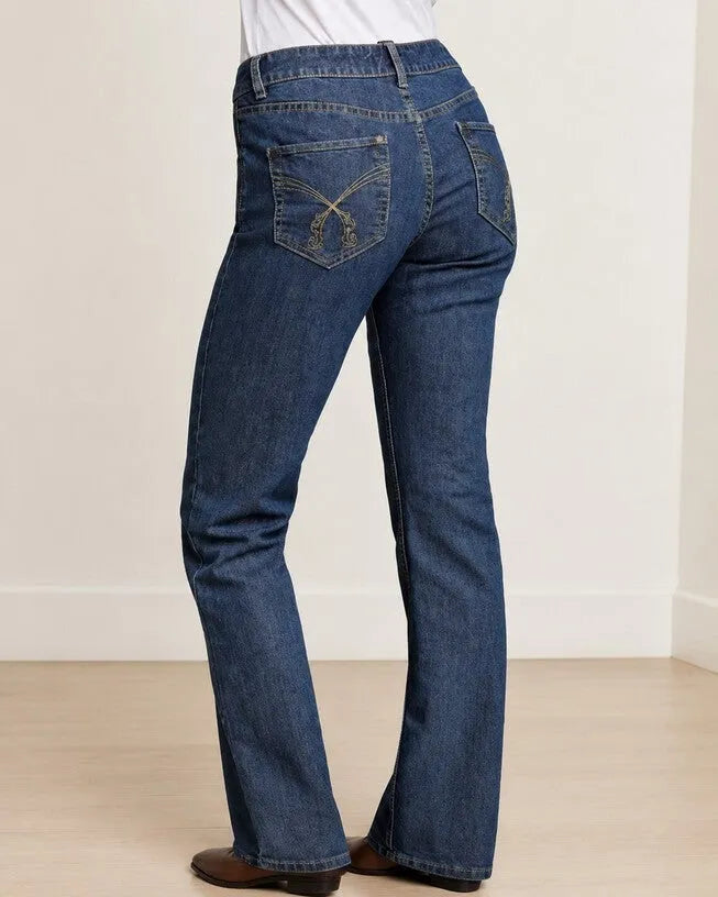 Stretch Mid-rise Bootcut Jeans