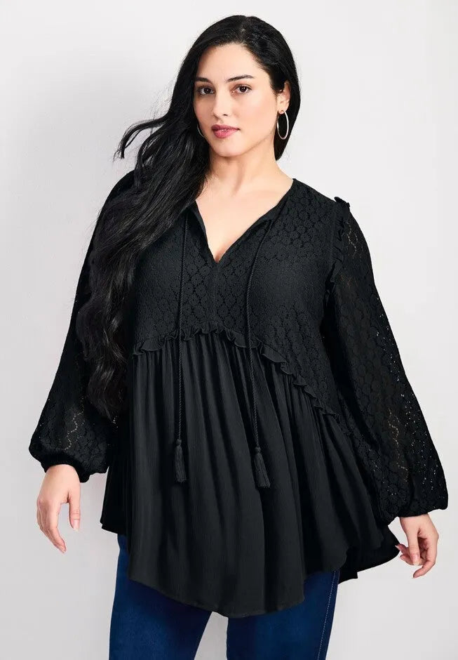 Haven Lace Yoke Top