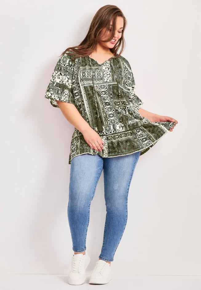 Flutter Sleeve Top
