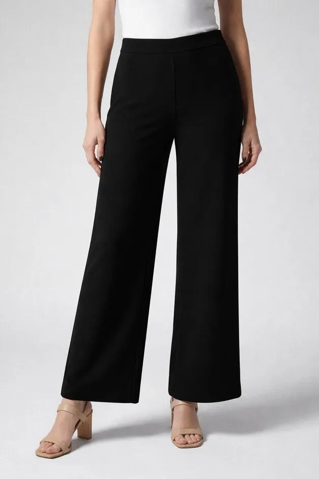 Stretch Knit Wide Leg Pant