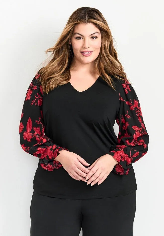 Scarlet Mix Media Top