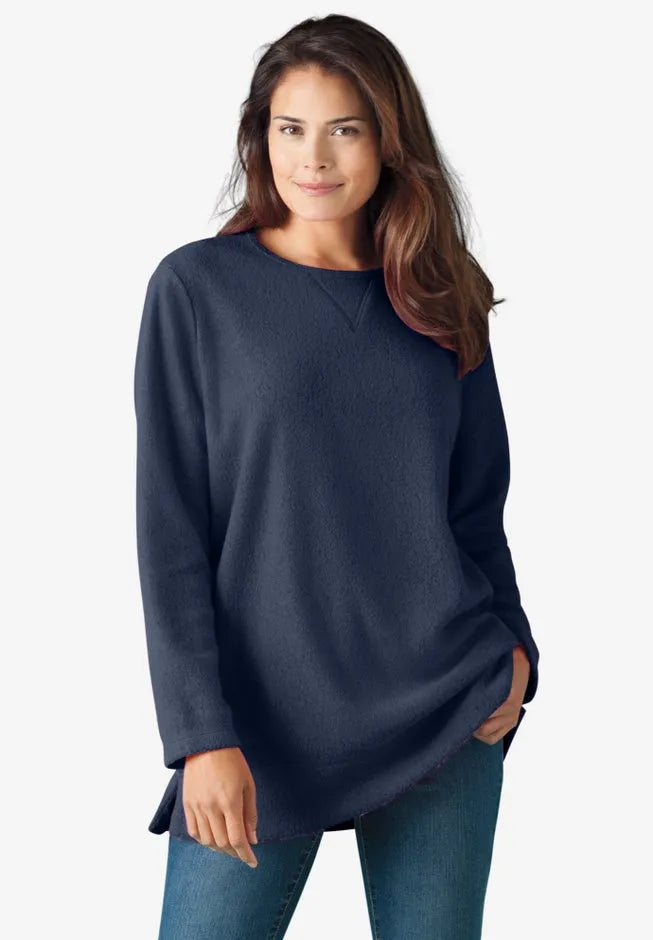 Crewneck Ultra Soft Sherpa Sweatshirt