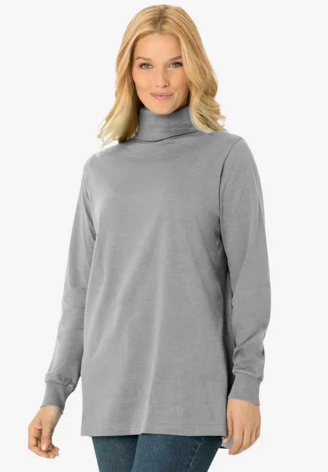 Perfect Long-Sleeve Turtleneck Tee