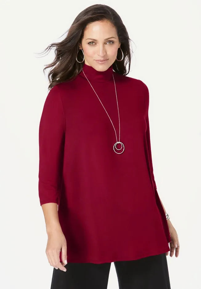 Mockneck Swing Tunic