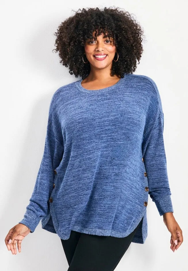 Bec Button Detail Hacci Top