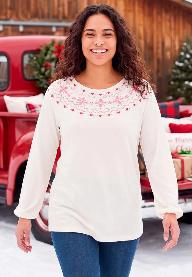 Fair Isle Knit Tee