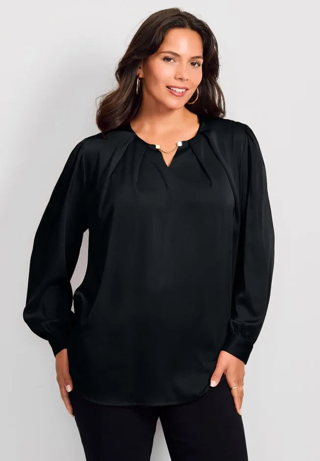 Chain Detail Satin Top