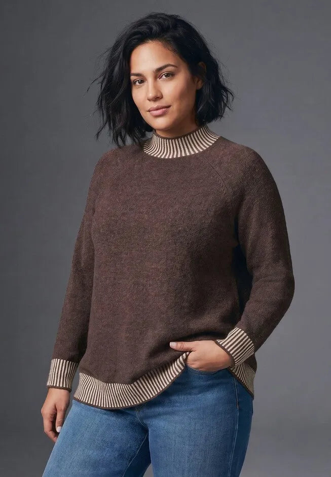 Corinne Contrast Rib Sweater