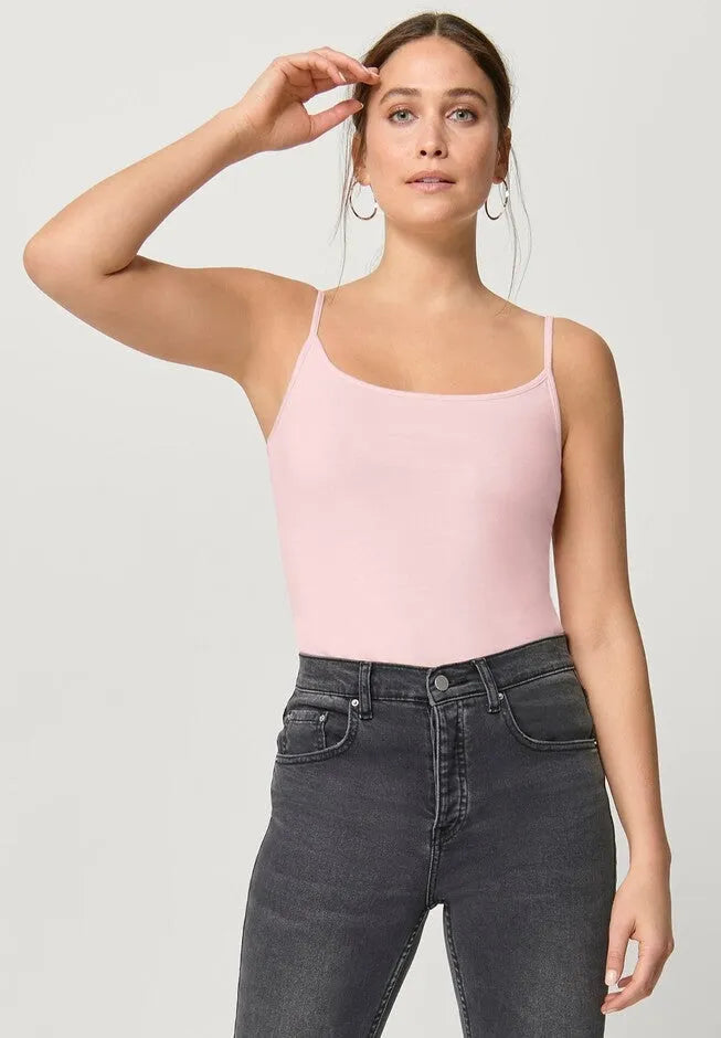 Cotton Spandex Scoop Neck Sleeveless Cami