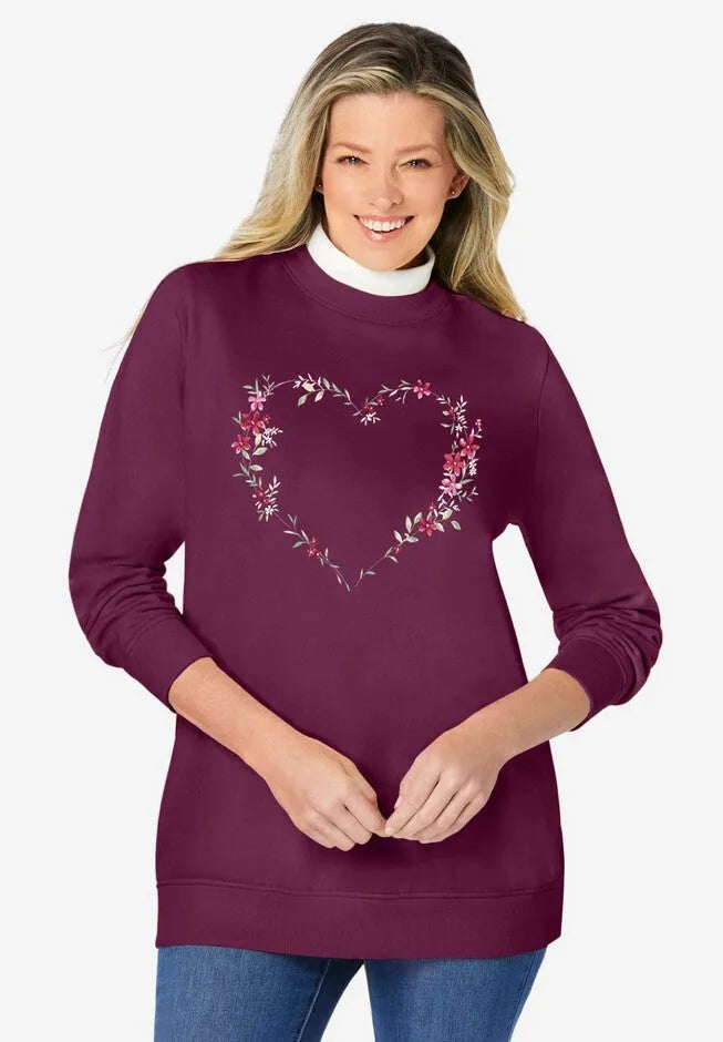 Layered-Look Sweatshirt
