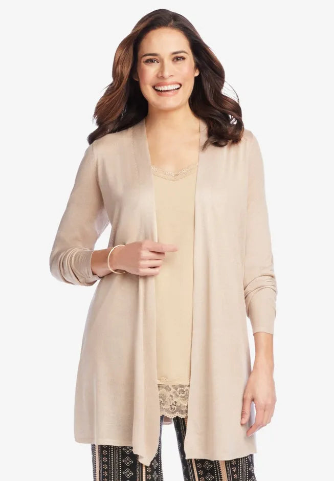 Lightweight Open Front Cardigan Sweater
