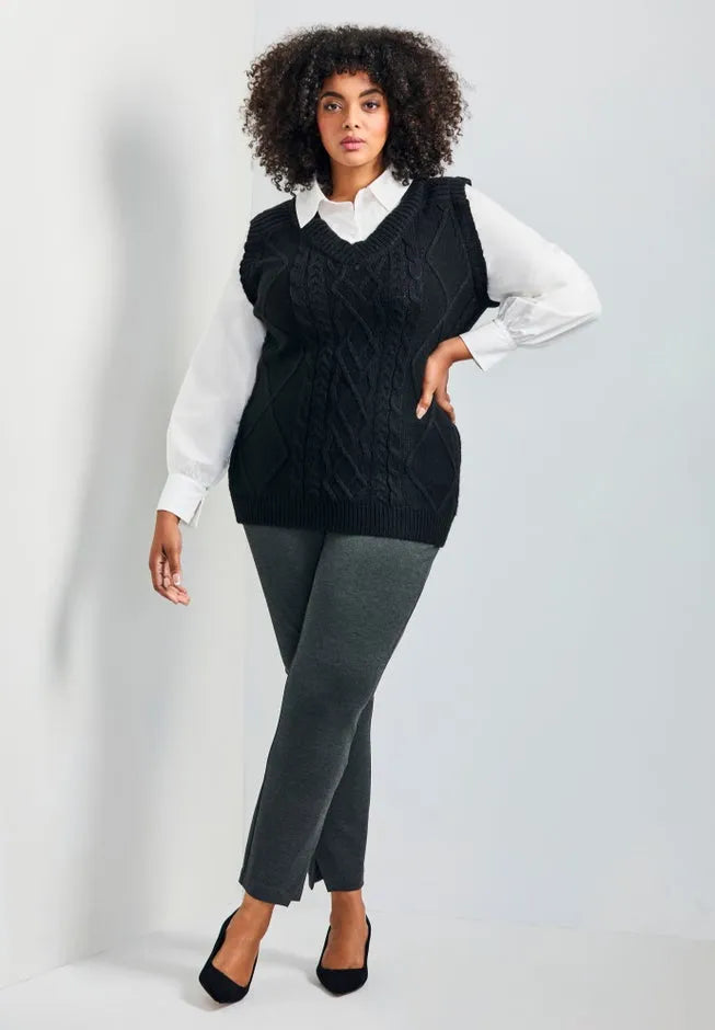 Eva Split Detail Ponte Pant