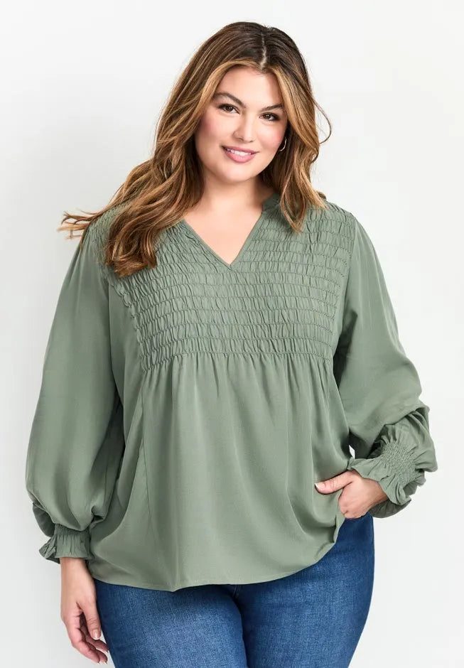 Marcie Shirred Detail Blouse