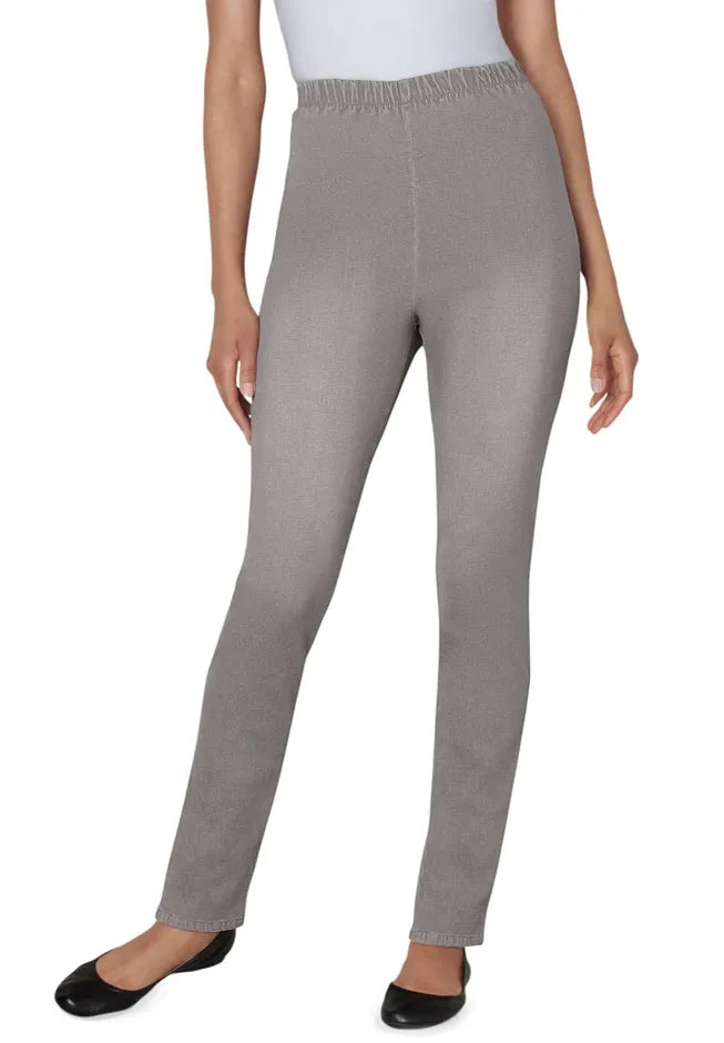 Fineline Stretch Denim Skinny Pull-On Jeans