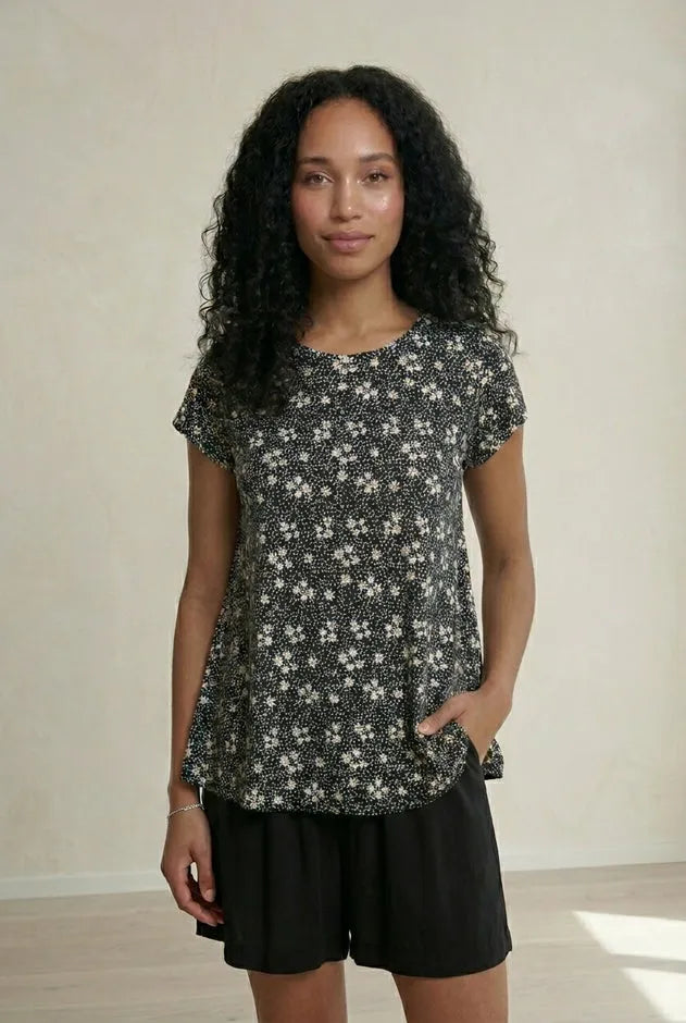 Relaxed Fit Elastic Waistband Stretch Jersey Shorts