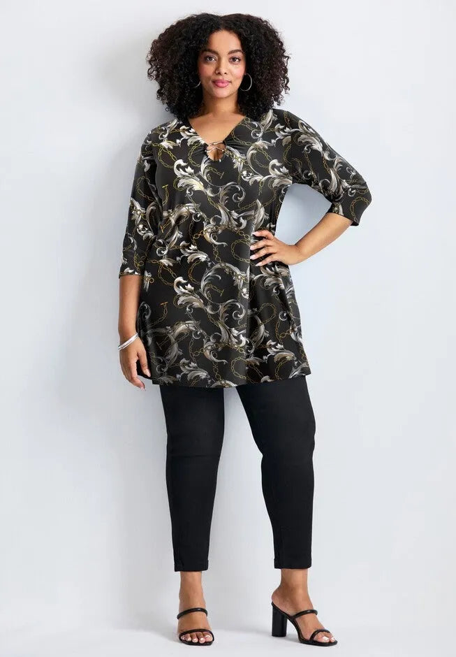 Ring Detail Tunic Top