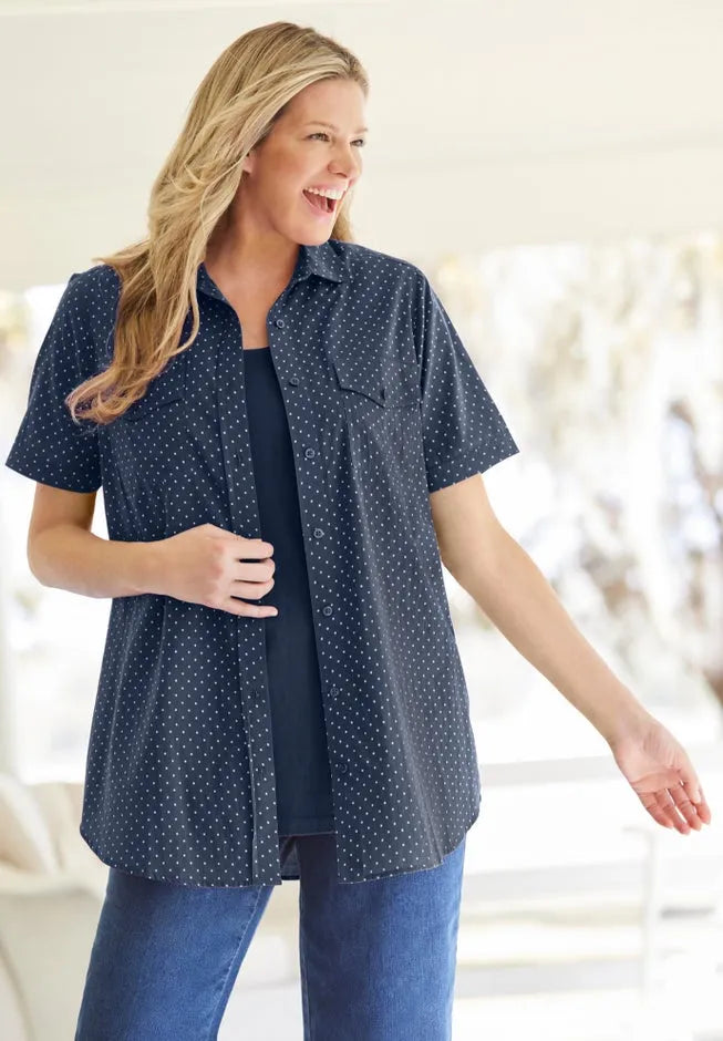 Relaxed Fit Cotton Camp Shirt