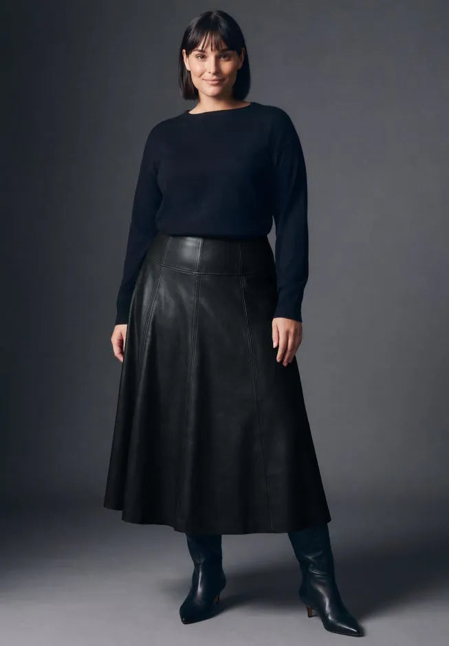 Faux Leather Skirt