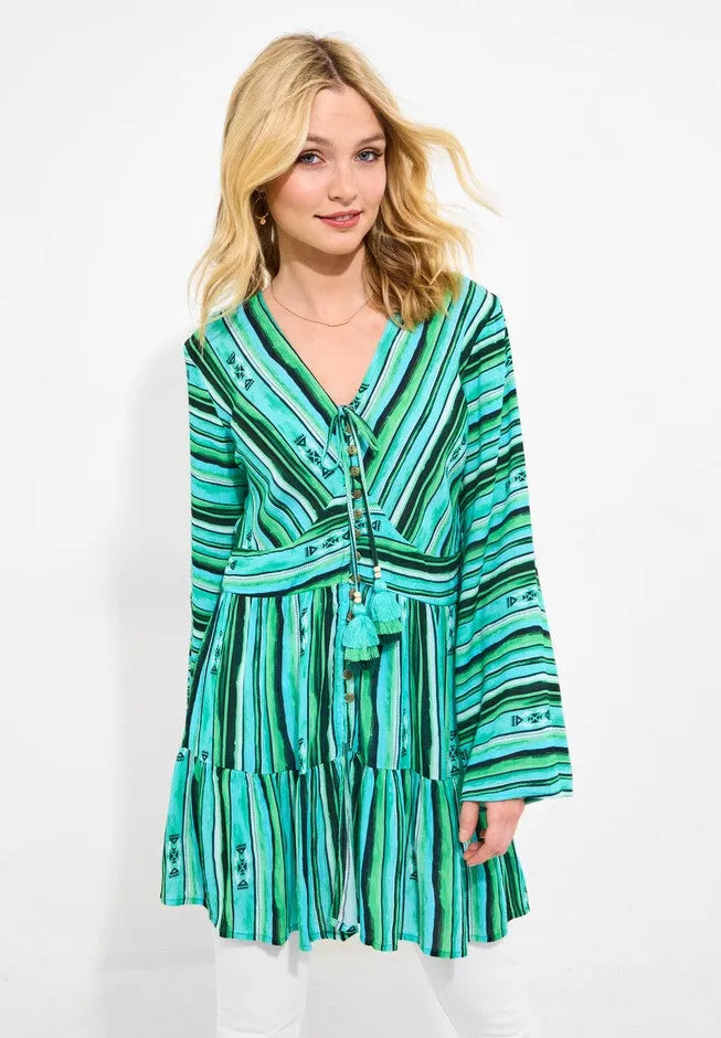 Boho Slit Front Tunic