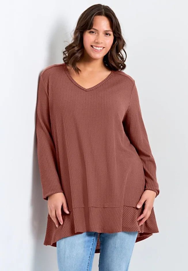 Waffle Ruffle Tunic
