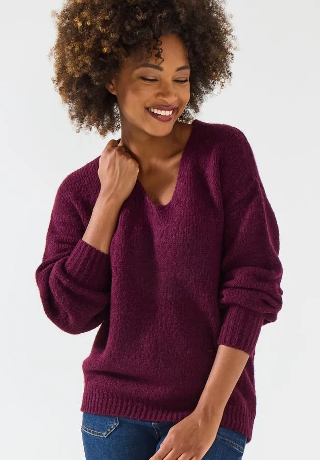 Cozy V-Neck Pullover Sweater