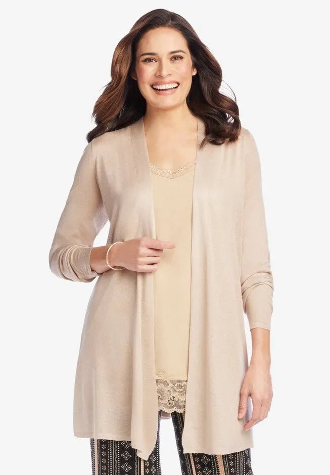 Lightweight Open Front Cardigan Sweater