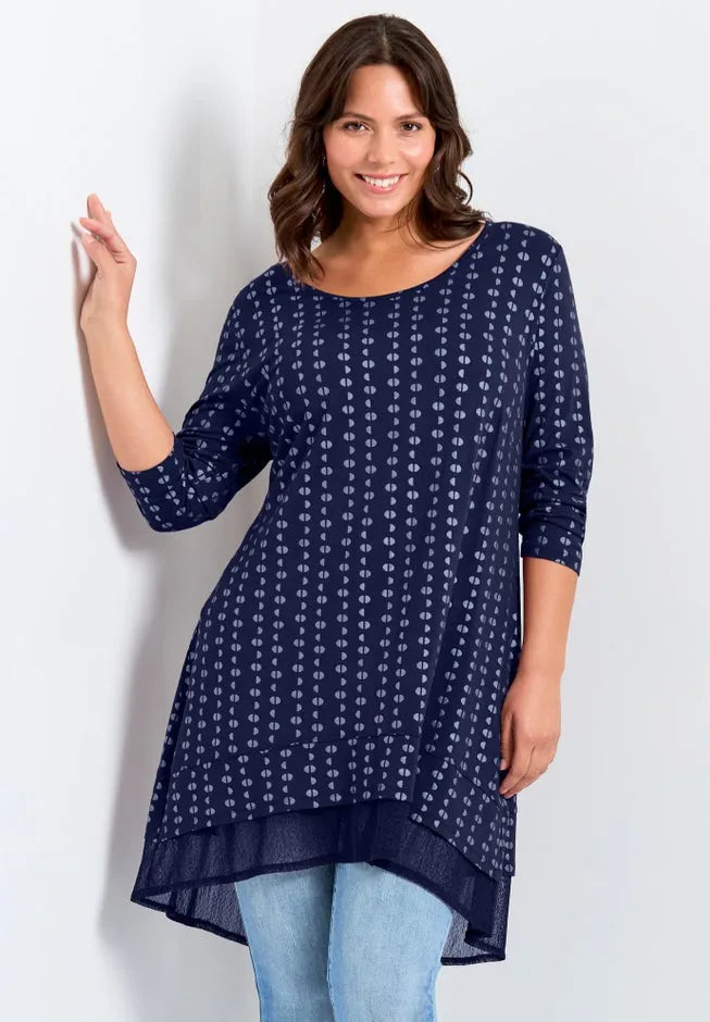 Foil Print Tunic