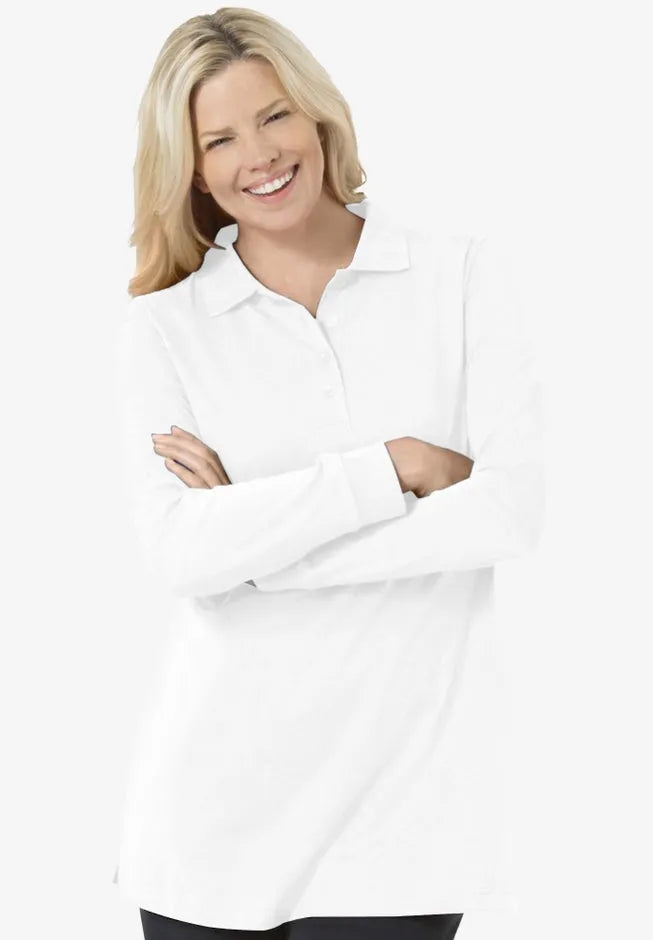 Long-Sleeve Polo Shirt