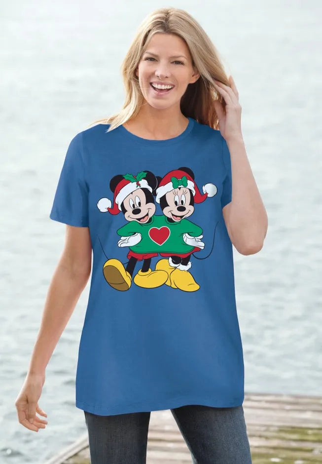 Disney Mickey Minnie Xmas Tee