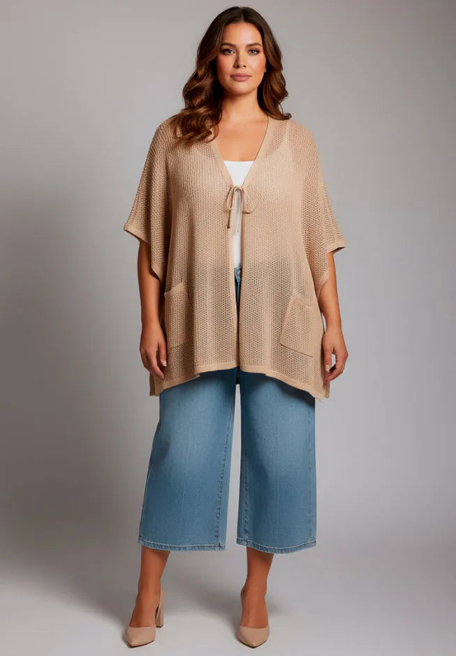 Crochet Tie Front Cardigan