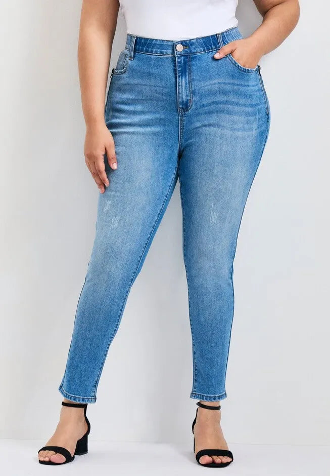 La Luna Zip Detail Skinny Jean