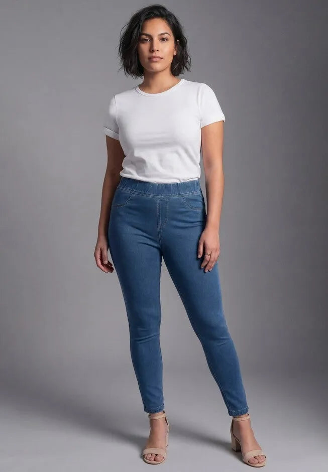Gabrielle Knit Denim Legging