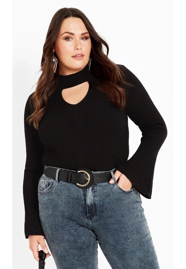 Zoe Ribbed Knit Sweater