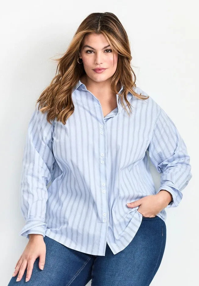 Classic Stripe Boyfriend Shirt
