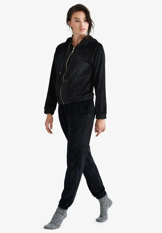 Stretch Velour Jogger Pull-on Pants