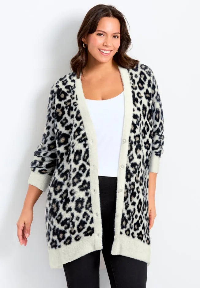 Button Front Cozy Cardigan