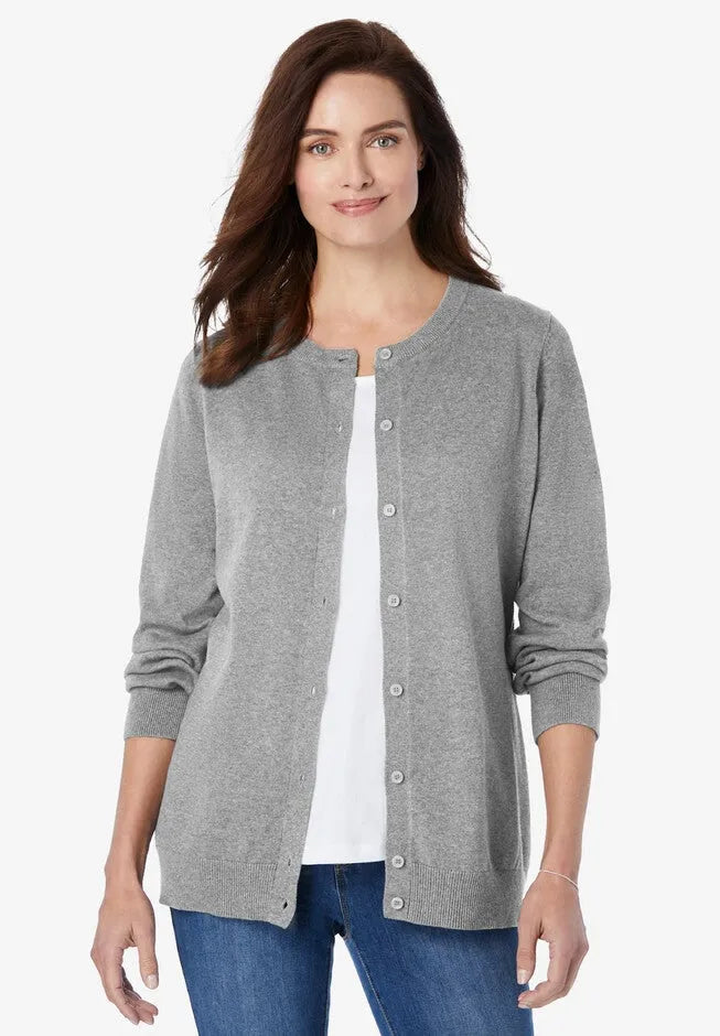 Perfect Long-Sleeve Cardigan Sweater