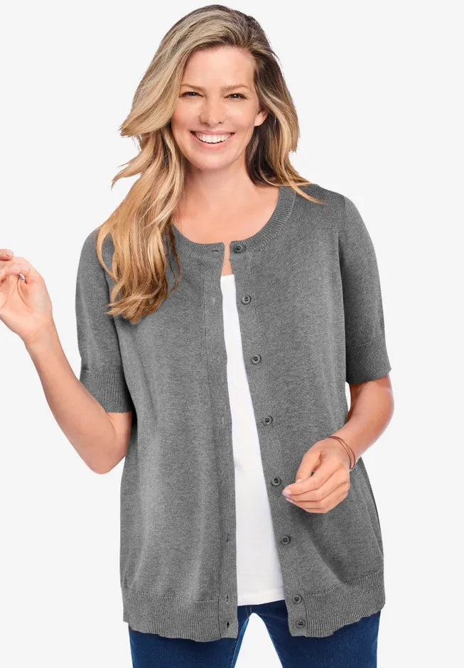 Perfect Elbow-Length Sleeve Cardigan Sweater