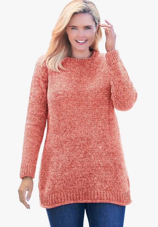 Crewneck Chenille Sweater