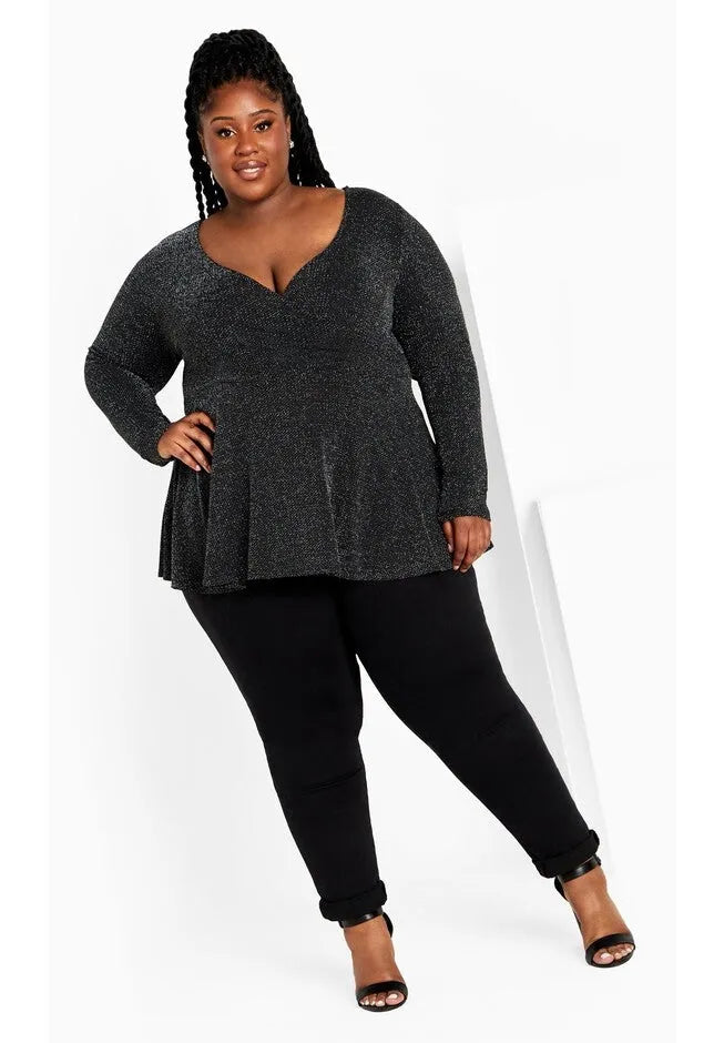Glam Peplum Top