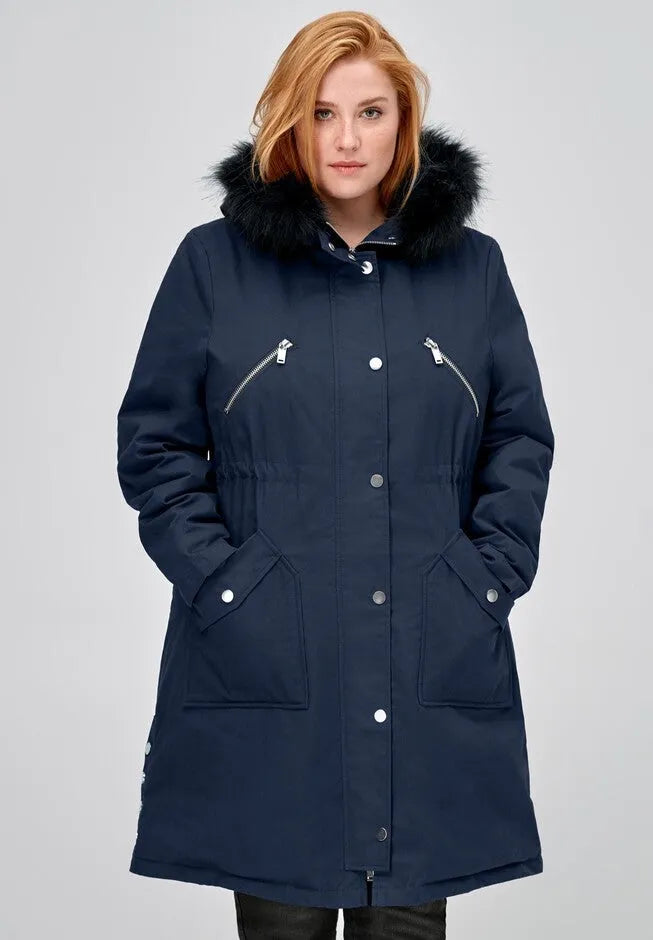 Side-Snap Zip-Front Parka